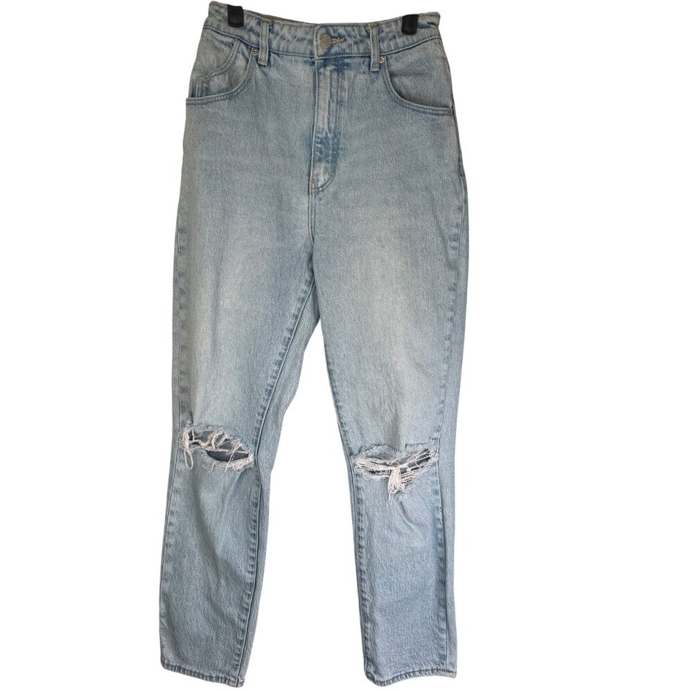 Rollas High Size 28 Rise Slim Dusters Jeans Light Blue Denim
